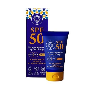 Крем солнцезащитный для лица SPF 50 "Интенсивная защита"