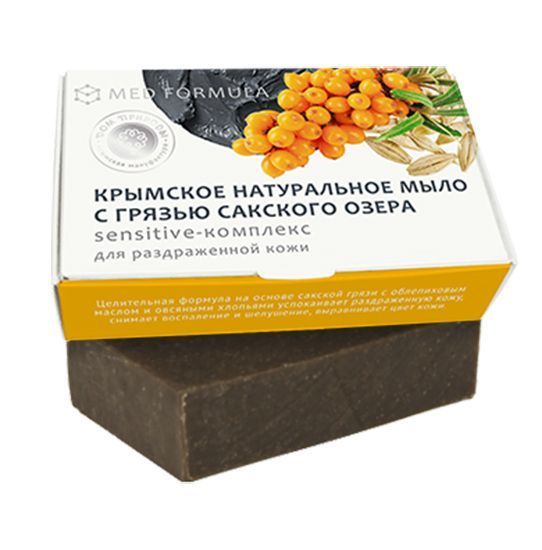 картинка Крымское натуральное мыло на основе грязи Сакского озера "SENSITIVE-КОМПЛЕКС" от магазина натуральной косметики La Vanda
