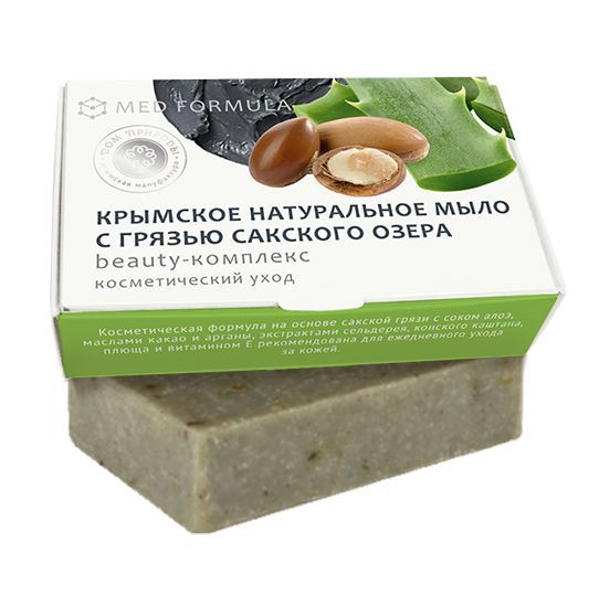 картинка Крымское натуральное мыло на основе грязи Сакского озера "BEAUTY-КОМПЛЕКС" от магазина натуральной косметики La Vanda