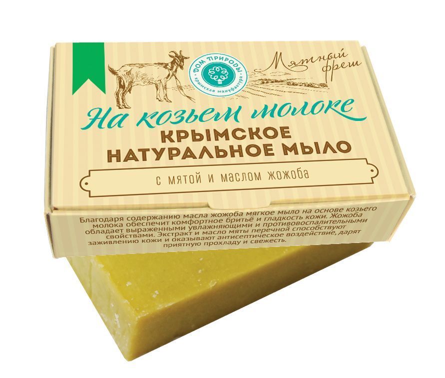 картинка Крымское натуральное мыло на козьем молоке "МЯТНЫЙ ФРЕШ" от магазина натуральной косметики La Vanda