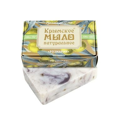 Крымское натуральное мыло на оливковом масле "РОЗМАРИН"